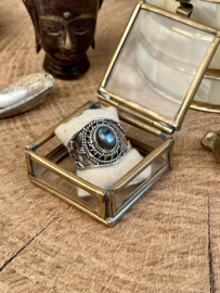 Labradorite Boho Ring Sterling Silver