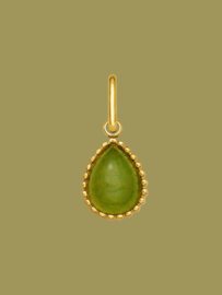 Peridot Druppel Hanger - Stainless Steel Goud