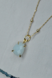 Amazoniet Amora Ketting - Gold Plated