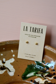 Balletjes Oorstekers - Gold Vermeil