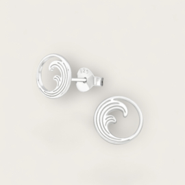 Wave Studs Sterling Silver