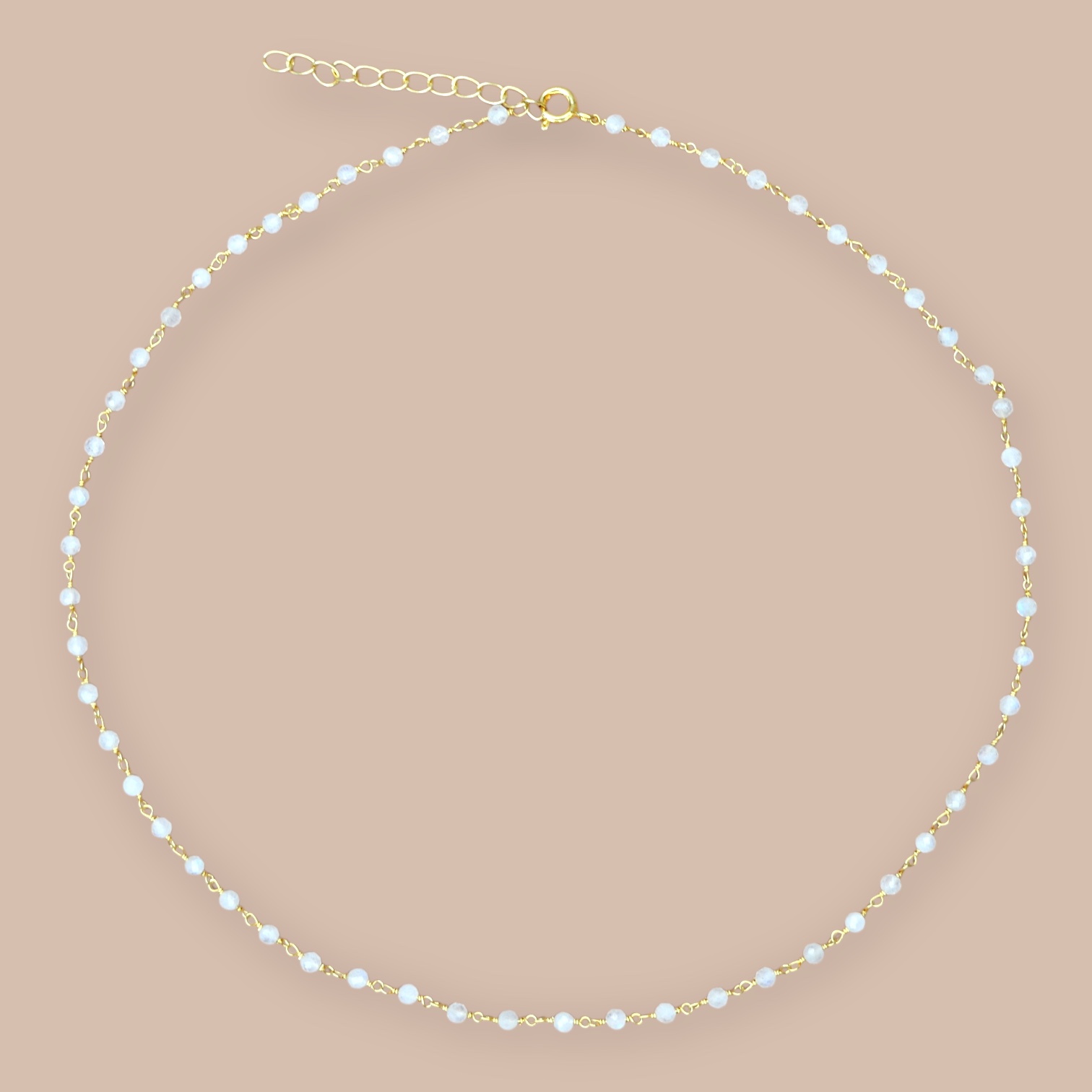 Moonstone Harmonic Necklace Gold Vermeil