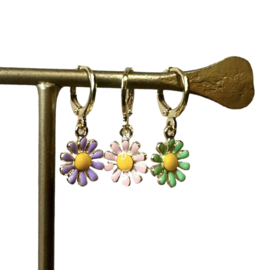 Sunny Daisy Hoop Gold Plated (1pcs)