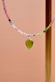 Tourmalijn Selva  Ketting - Sterling Zilver