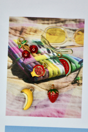 Watermeloen Bedel - Stainless Steel Gold Plated