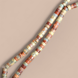 Aqua Terra Jasper Disk 4 x 2.5 mm Kralen