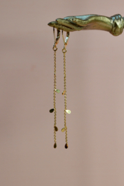 Siri Long Drop Oorbellen - Gold Plated