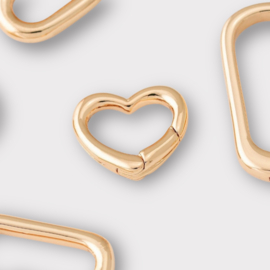 Hart Sluiting/ Connector Gold Plated