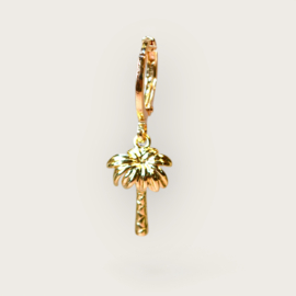 Palm Tree Single Earring Gold Plated