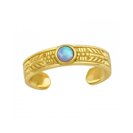 Azure Toe Ring Gold Vermeil