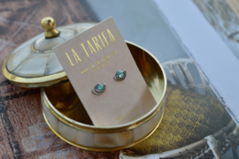 Ethnic Opal Earstuds Sterling Silver