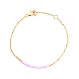 Rose Quartz Gold Vermeil Bracelet / Armband