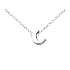 Sterling Silver Moon Necklace