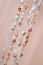 Agaat 5 x 3 mm Facet Coin Kralen