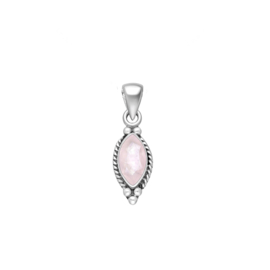 Rose Quartz Pendant Sterling Silver