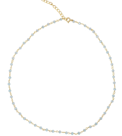 Chalcedony Harmonic Necklace Gold Vermeil