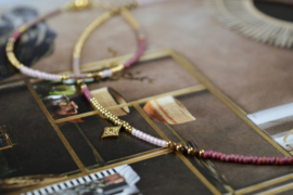 La Tarifa Natural Beaded  Set / Purple Gold