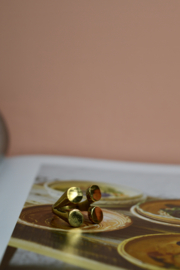 4 Dot Boho Ring - Brass