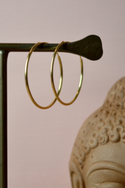Large 30mm Hoops - Gold Vermeil