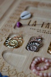 Ammoniet Schelp Bedel Gold Plated