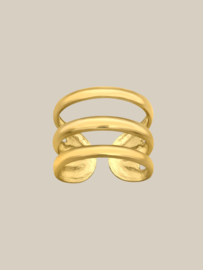 Trinity Ear Cuff - Gold Vermeil