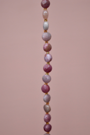 Rhodoniet Facet Coin Kralen (10 pcs)