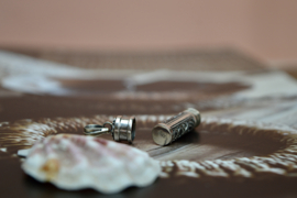 Bali Secret Prayer Box Hanger- Sterling Zilver
