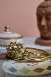 Lotus Bangle - Brass
