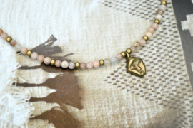 Sunstone & Brass Necklace