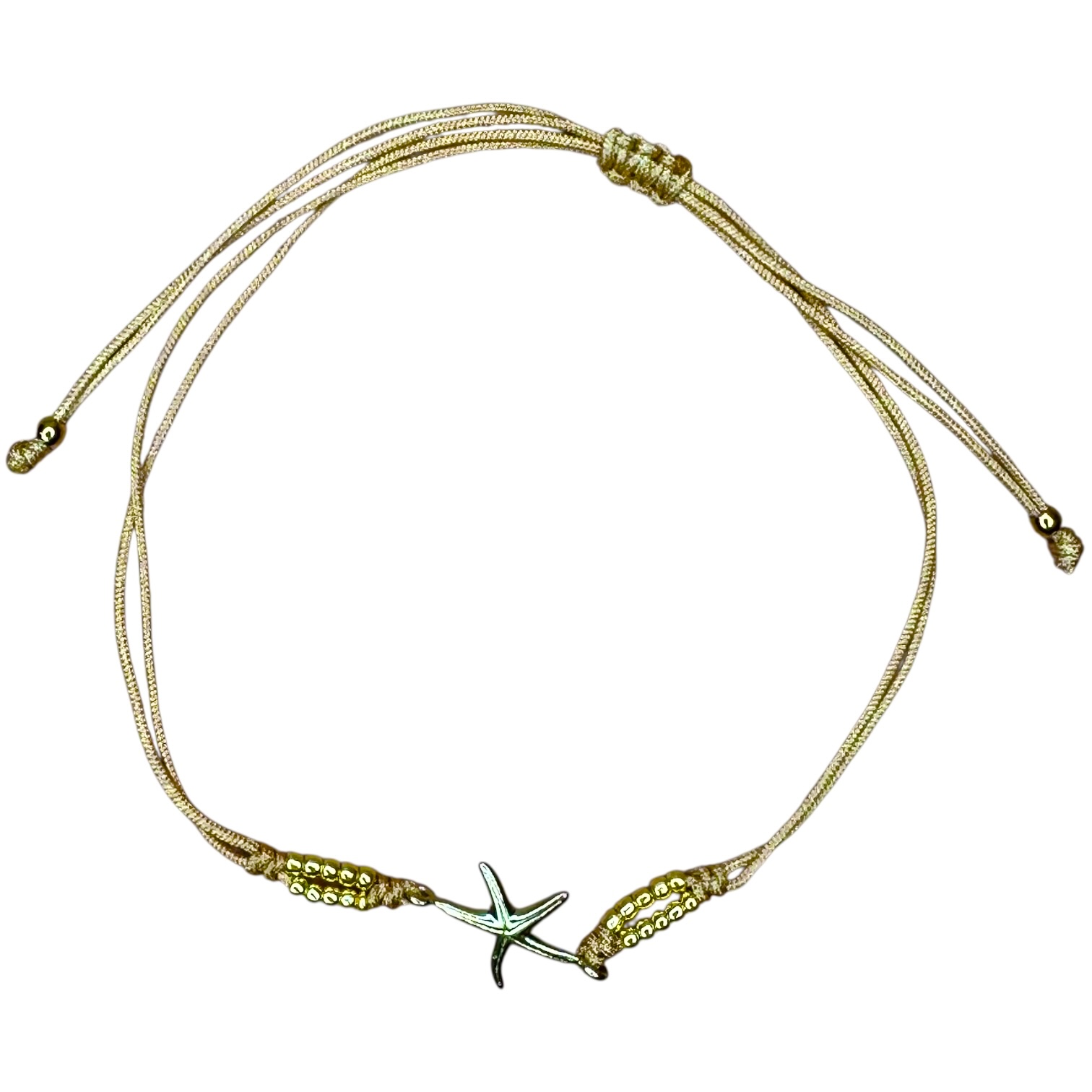 Beaded Starfish Bracelet / Sunfire