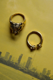 Vintage Panter Ring - Brass