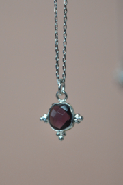 Amethist Shakti Rani Ketting - Silver Plated