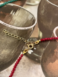 Ruby Necklace Gold Vermeil