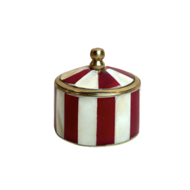 Red Striped Circus Box Small
