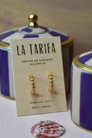 Half Hoop Shell Earstuds Gold Vermeil