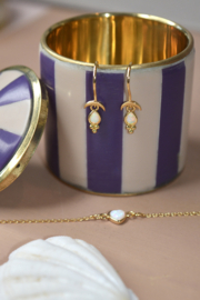 Opal Heart Bracelet Gold Plated