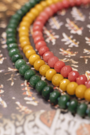 Pink Jade Necklace Gold