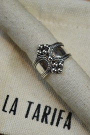 Dotted Tribal Bali Ring Sterling Silver