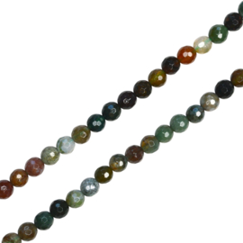 Indiaas Agaat Facet 6 mm Kralen