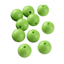 Groene Acryl Kralen 15 mm (10x)