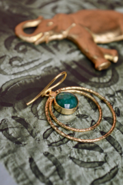 Emerald Mati Oorbellen - Gold Plated