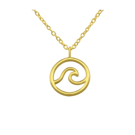 Wave Necklace Gold Vermeil
