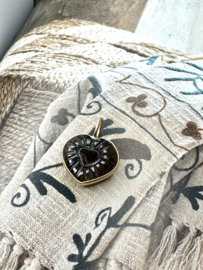 Gemstone Heart Pendant Gold Vermeil