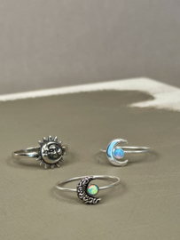 Sun & Moon Ring Sterling Silver