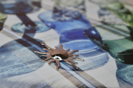 Grote Zon Bedel - Stainless Steel Zilver