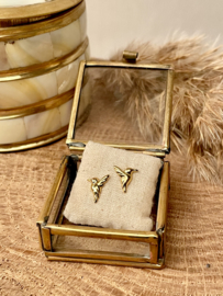 Hummingbird Studs Gold Vermeil Oorstekers