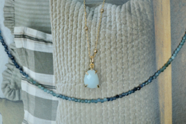 Blauw Toermalijn Lagoon Ketting