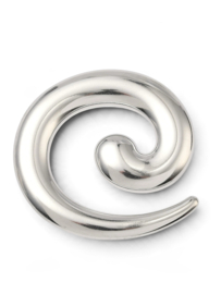 Swirl Charm/ Pendant – Silver Stainless Steel