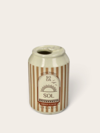 Stoneware Vase Soda Can Sol