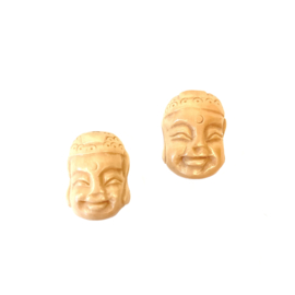 Carved Horn Buddha Bead